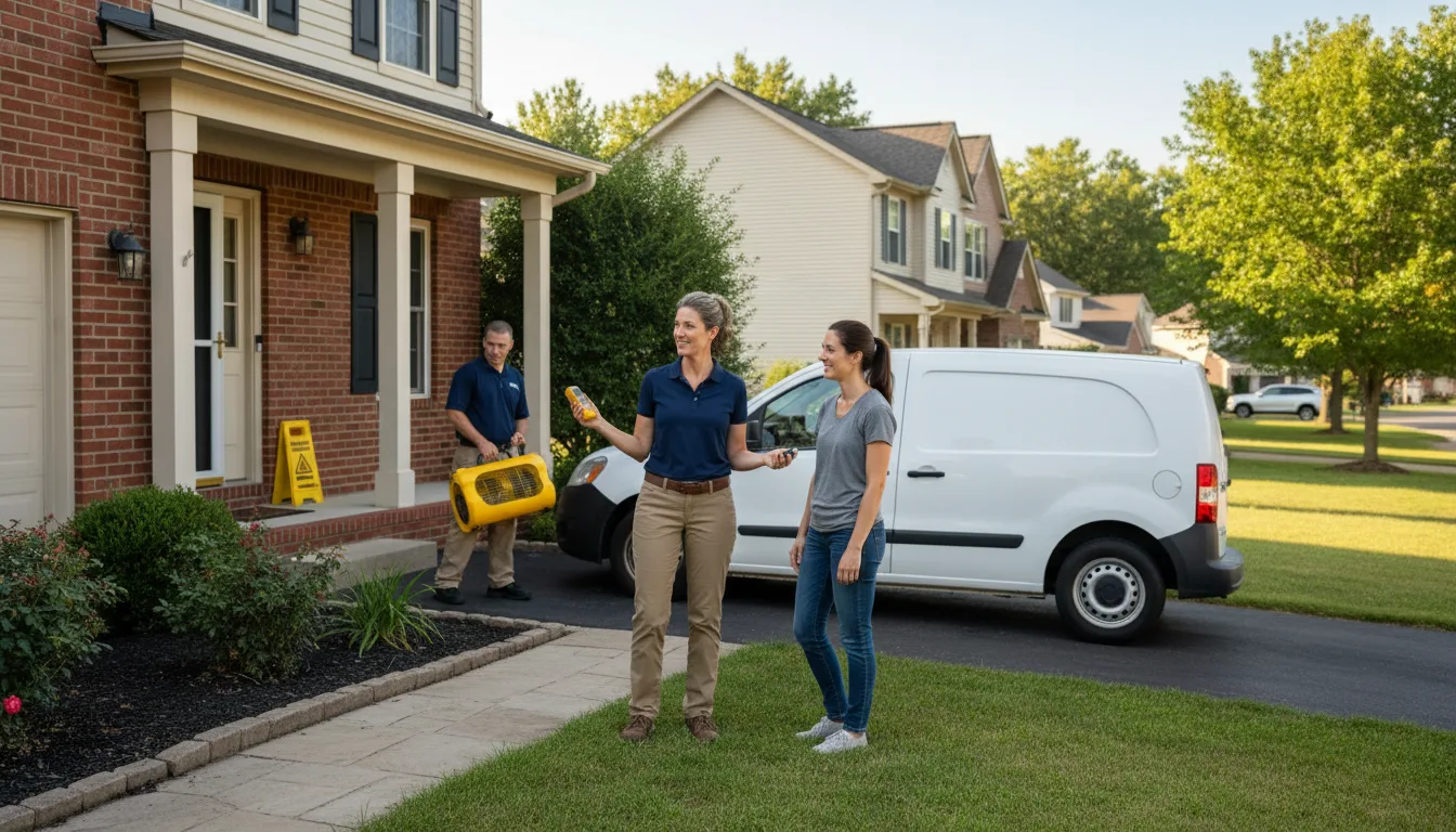 Residential water damage restoration in Columbia, NC